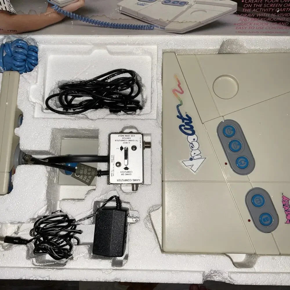 Vintage LJN Video Art Video Game Console Model 7141 CIB WORKS Complete In Box